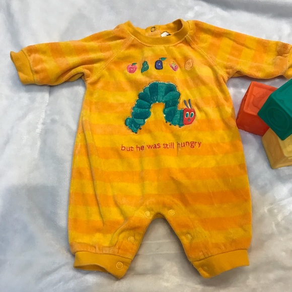 Eric Carle Baby Girls Coverall Long Sleeve Onesie